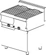 Gas-Vapor-Rostgrill mit geschl. Unterbau G260ERCAT